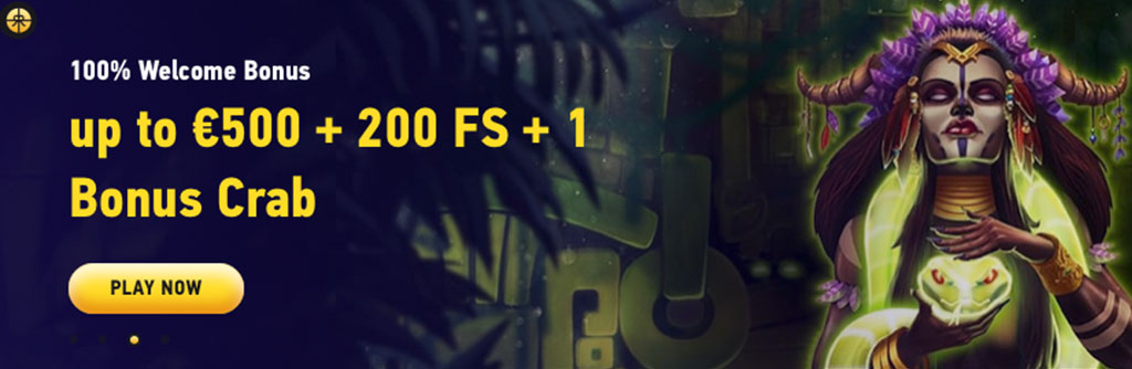 bonus mirëseardhjeje, 200 rrotullime falas, 1 krabë bonus, fezbet casino, ofertë e veçantë, luaj tani, magji, grua misterioze