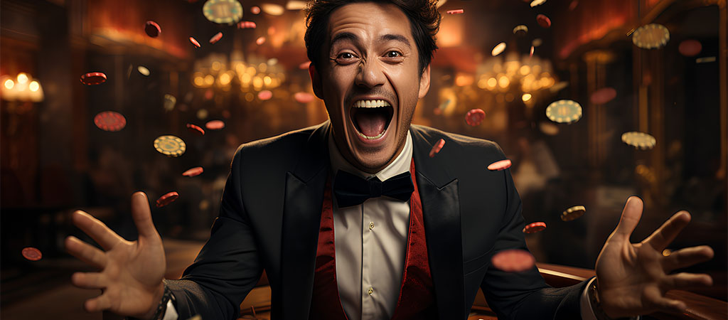 fitore, jackpot, njeri i lumtur, kazino, lojë, festim, çipa, lojtar, fat, gëzim, shpërblim, fitim i madh
