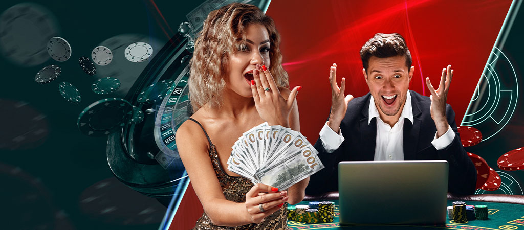 fitore e madhe, lojtarë të lumtur, kazino online, para, ruletë, çipa, laptop, jackpot, argëtim, gëzim, fat, shpërblim