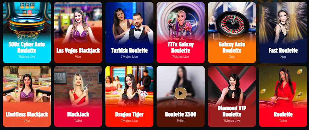 Lojëra kazino live, ruletë, blackjack, Kingdom Casino, ruletë turke, Dragon Tiger, lojëra tavoline, lojëra online.