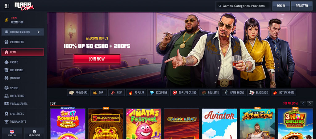 Mafia Casino, Bonuset dhe Promocionet 2025, Kazino Bonus