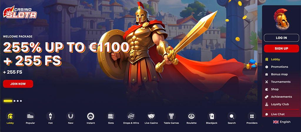 Slota Casino, online casino Albania, promocionet kazinove