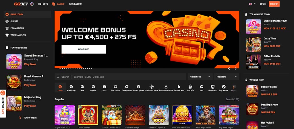 GGbet Casino bonuset dhe promocionet 2026