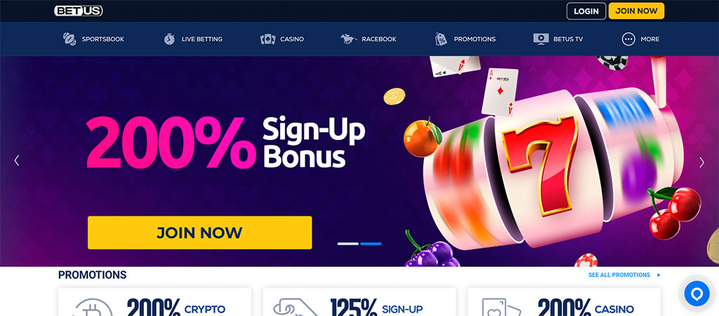 BetUS Casino bonuset dhe promocionet 2026