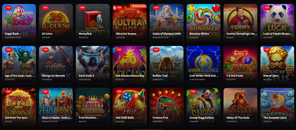 Lojrat e disponueshme në Live Casino, slots